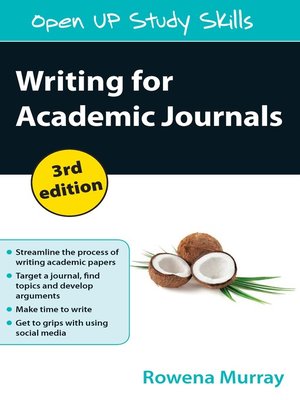 cover image of Writing for Academic Journals